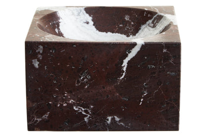 Vida Square Red Marble Bowl - Skandi London
