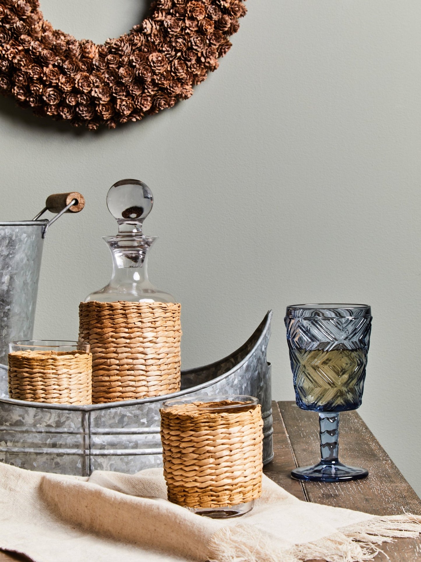 Haakon Glass And Decanter Three Piece Set - Skandi London
