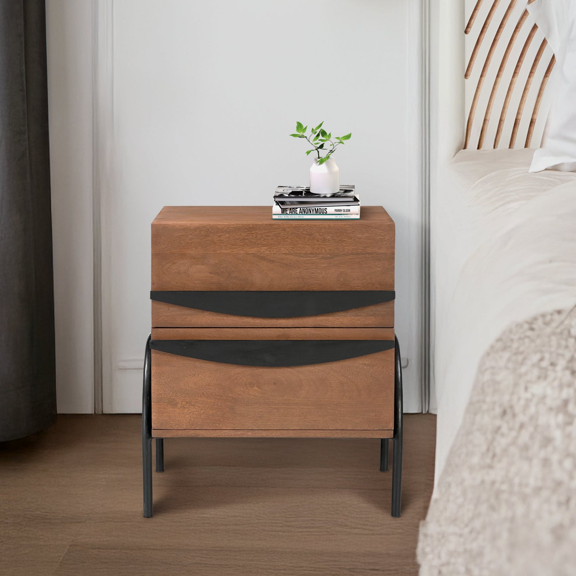 Aldgate Two Drawer Side Table - Skandi London