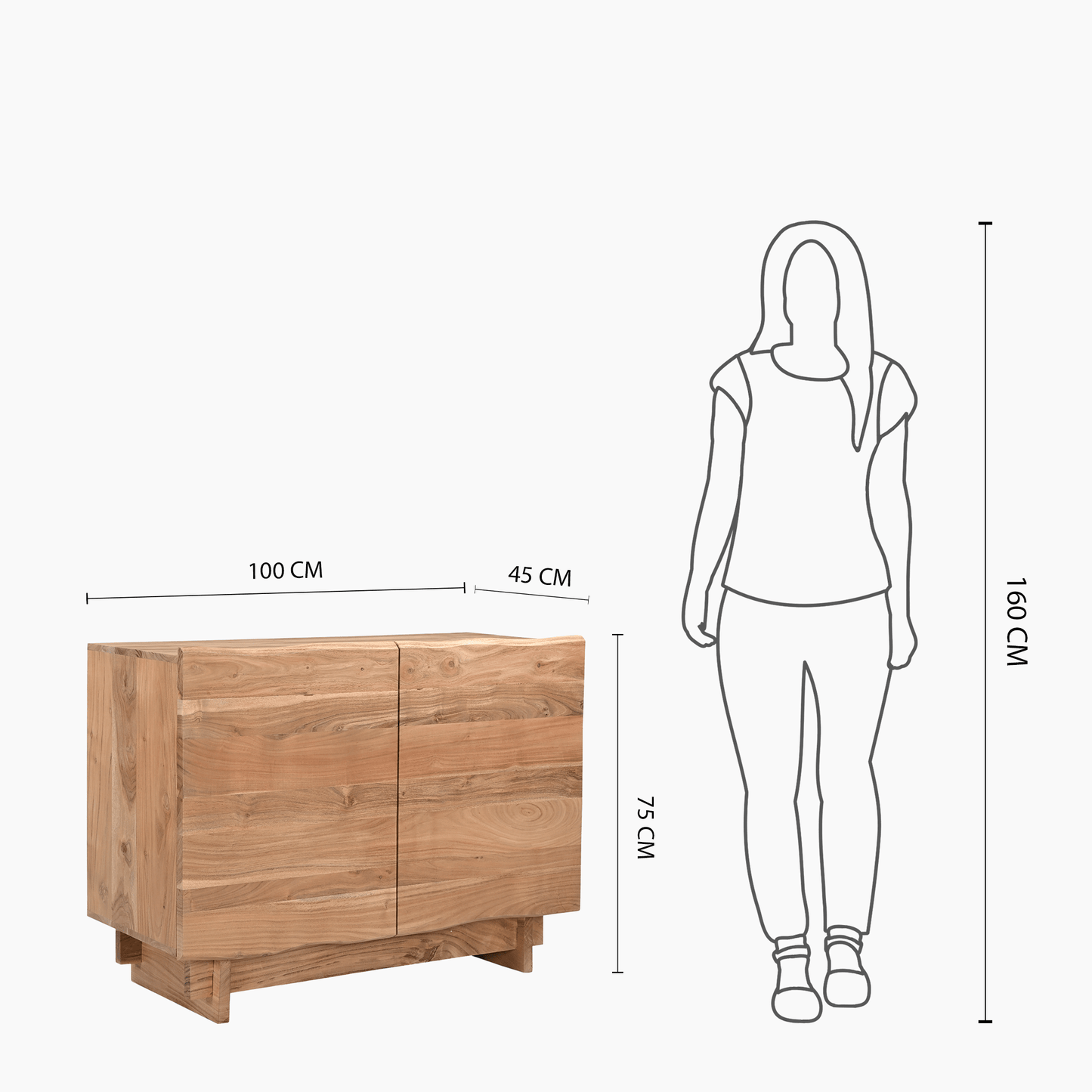 South Bank Two Door Cabinet - Skandi London