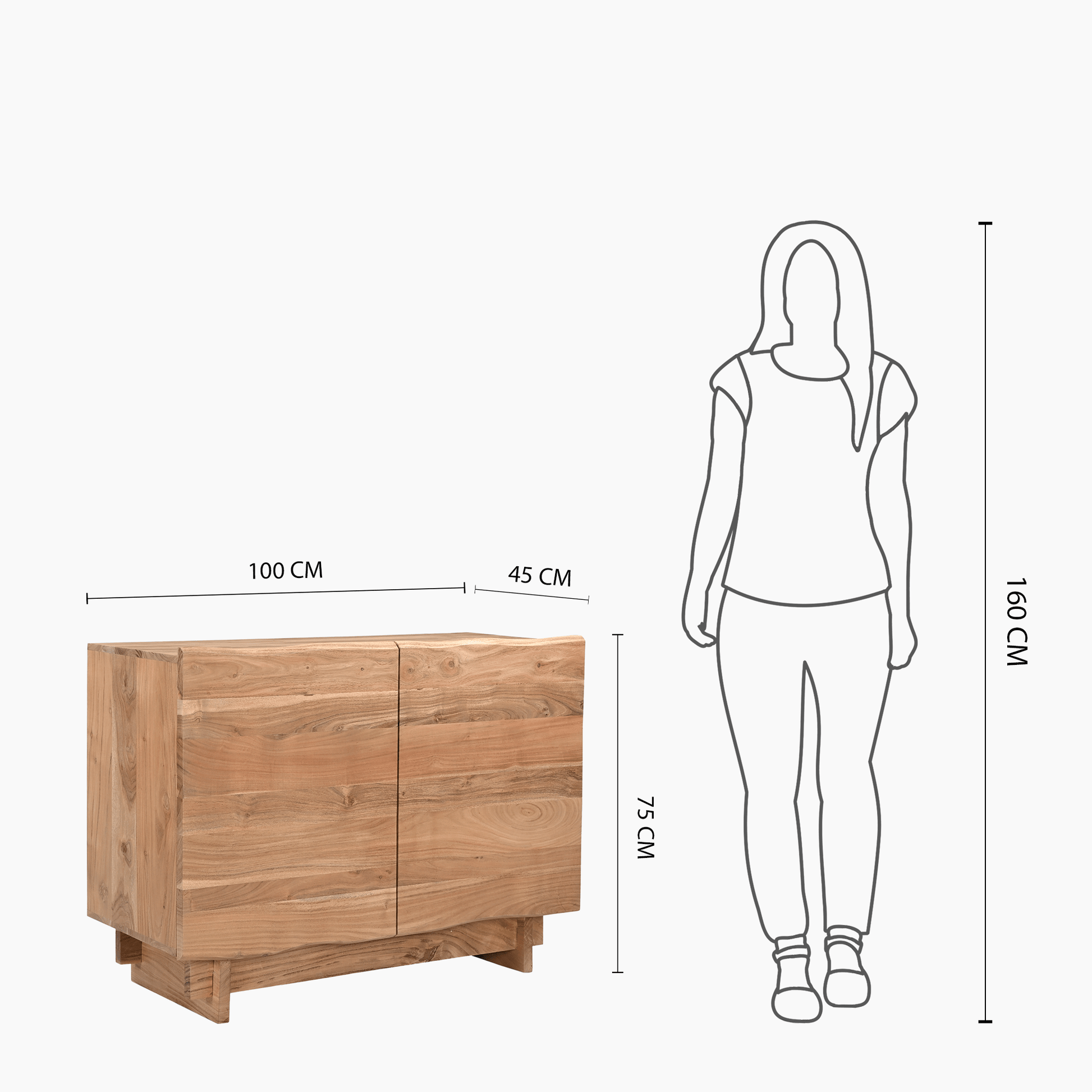 South Bank Two Door Cabinet - Skandi London