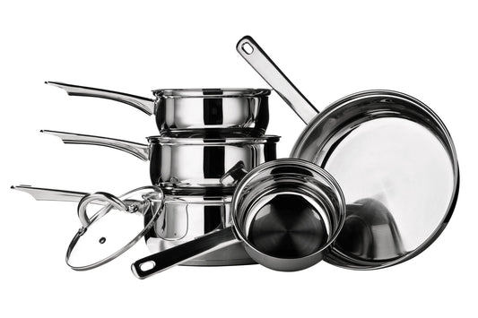Agne Stainless Steel Saucepan Set - Skandi London
