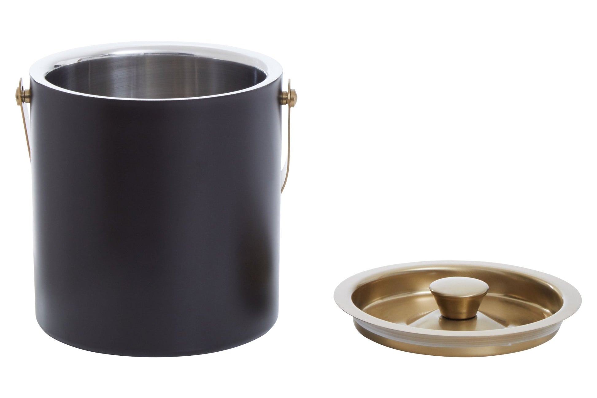 Kelda Black And Gold Finish Ice Bucket - Skandi London