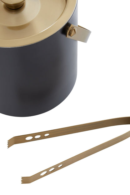 Kelda Black And Gold Finish Ice Bucket - Skandi London