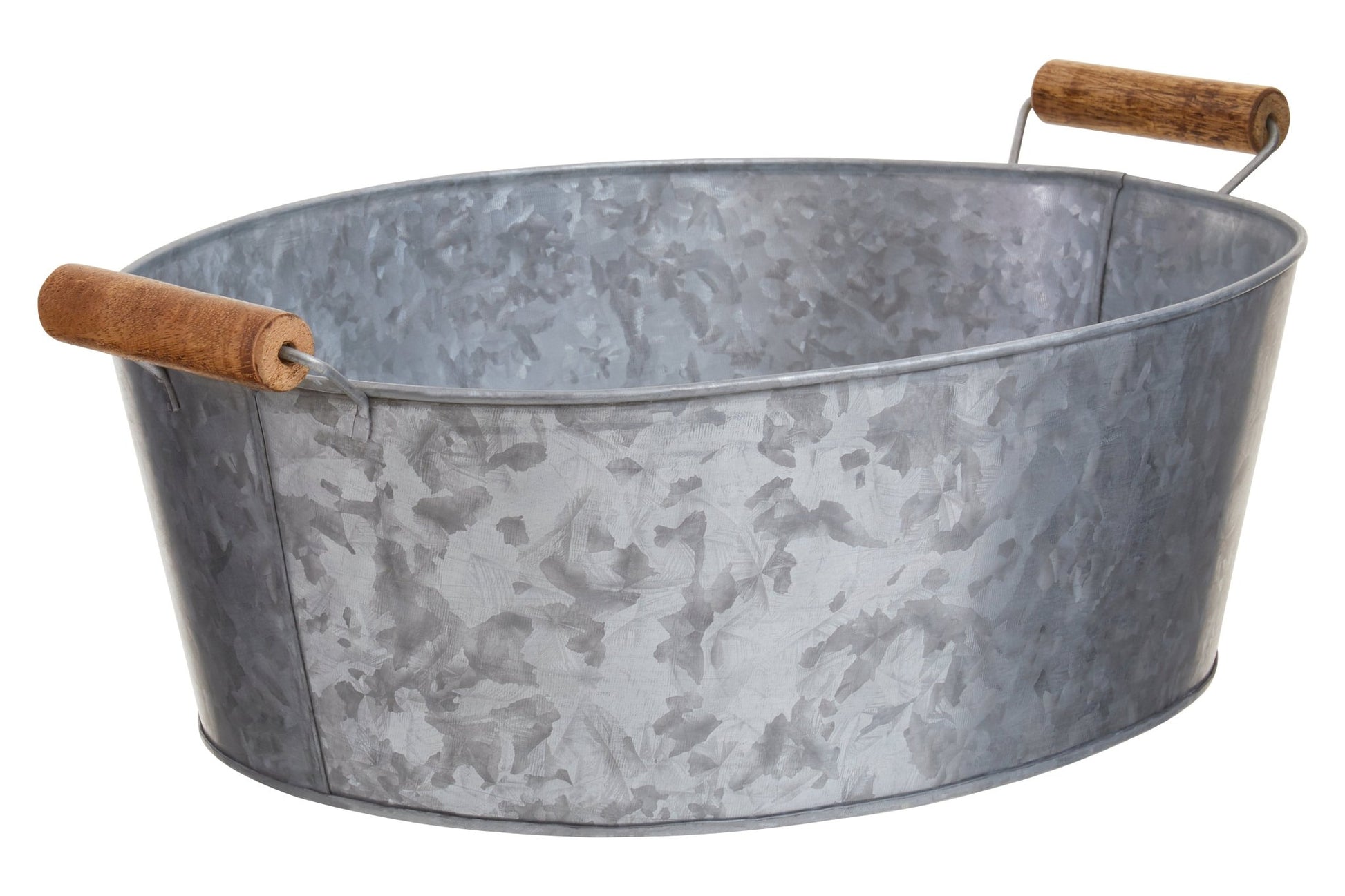 Dair Large Boat Shape Galvanised Steel Tray - Skandi London