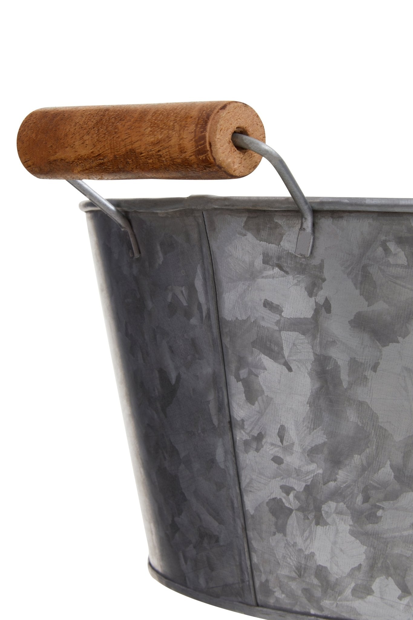 Dair Large Boat Shape Galvanised Steel Tray - Skandi London