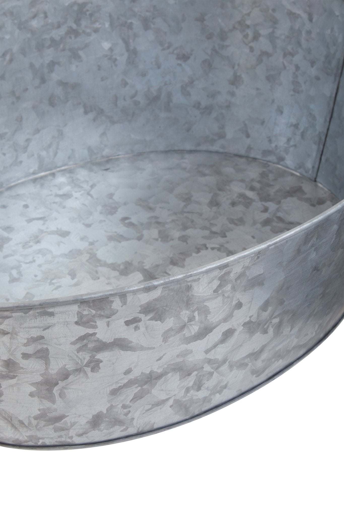 Dair Large Boat Shape Galvanised Steel Tray - Skandi London