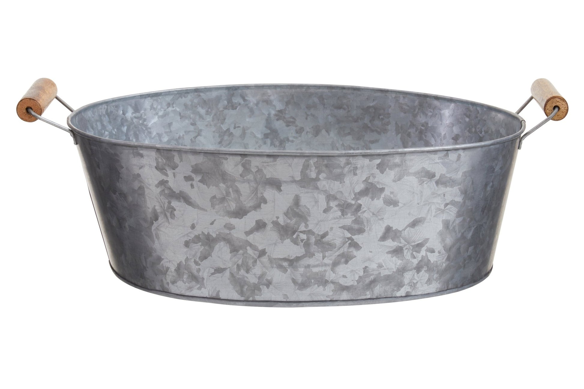 Dair Large Boat Shape Galvanised Steel Tray - Skandi London