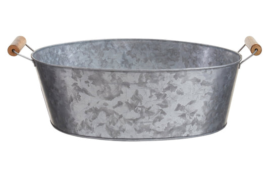 Dair Large Boat Shape Galvanised Steel Tray - Skandi London