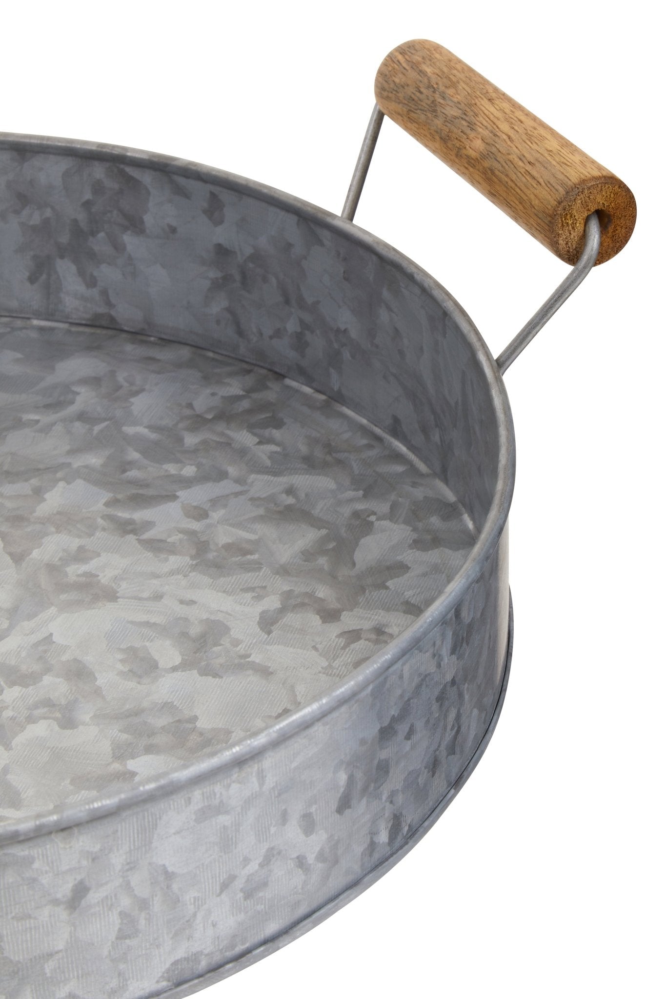 Dair Round Tray With Wood Handle - Skandi London
