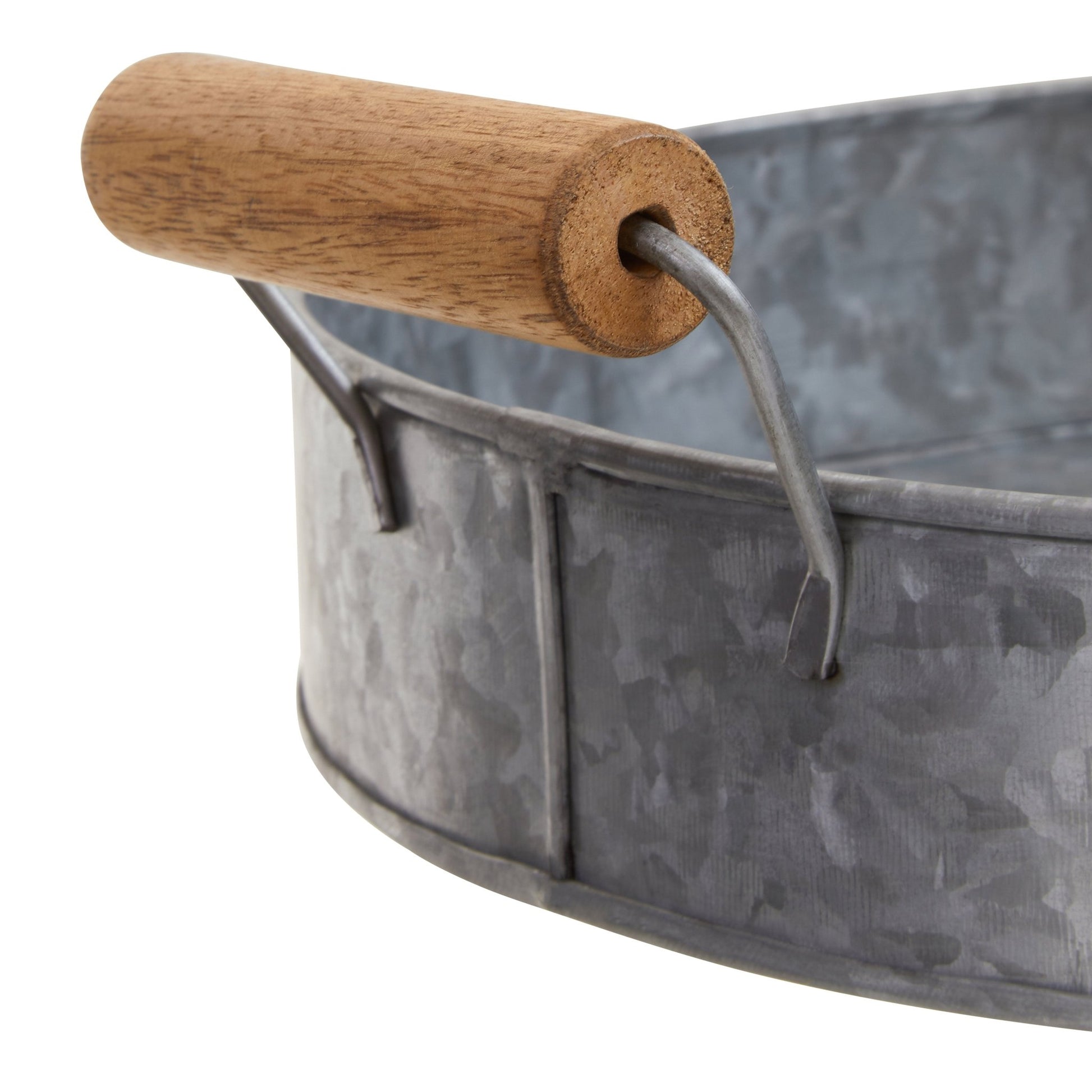 Dair Round Tray With Wood Handle - Skandi London