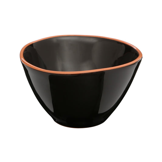 Britta Black Glazed Terracotta Cereal Bowl - Skandi London