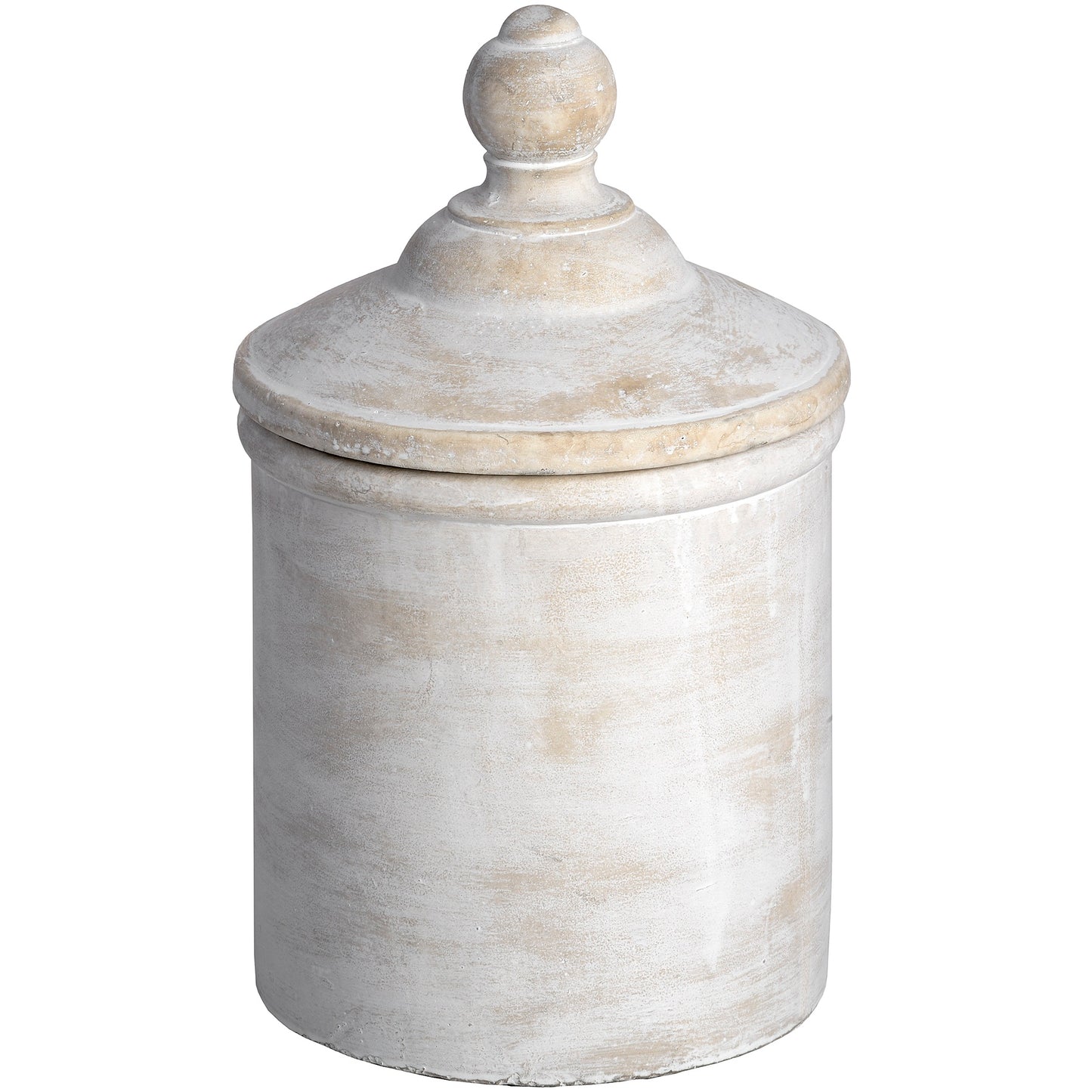 Skandi London Large Antique White Cannister - Skandi London