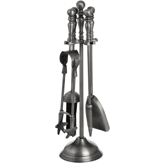 Skandi London Traditional Companion Set In Antique Pewter - Skandi London