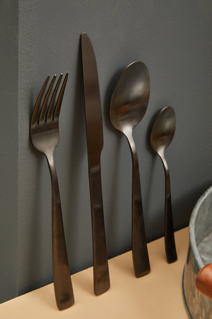 Asmund 16 Piece Onyx Cutlery Set - Skandi London