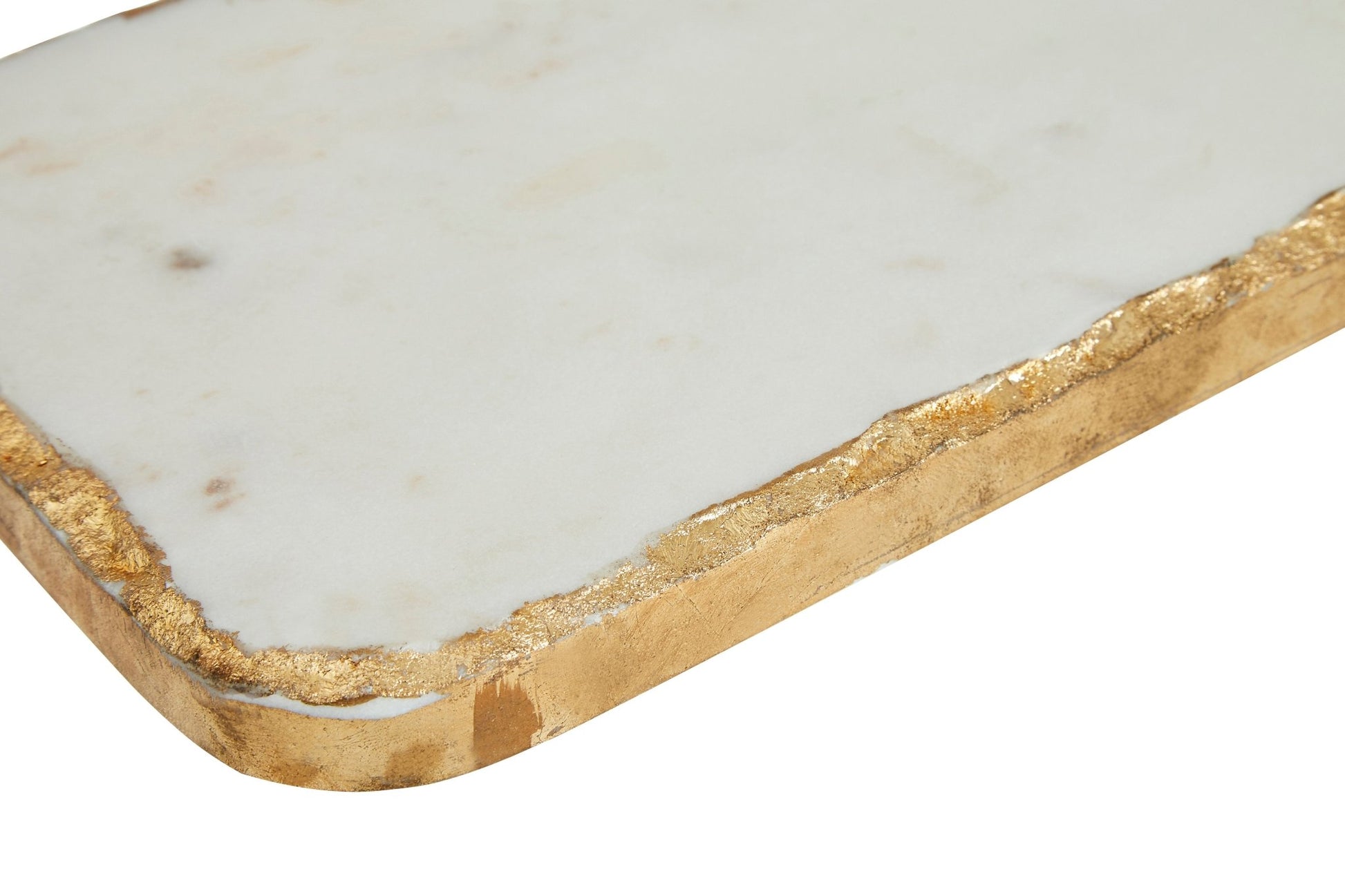 Dustin White Marble Chopping and Serving Board with Gold Foil Detail - Skandi London