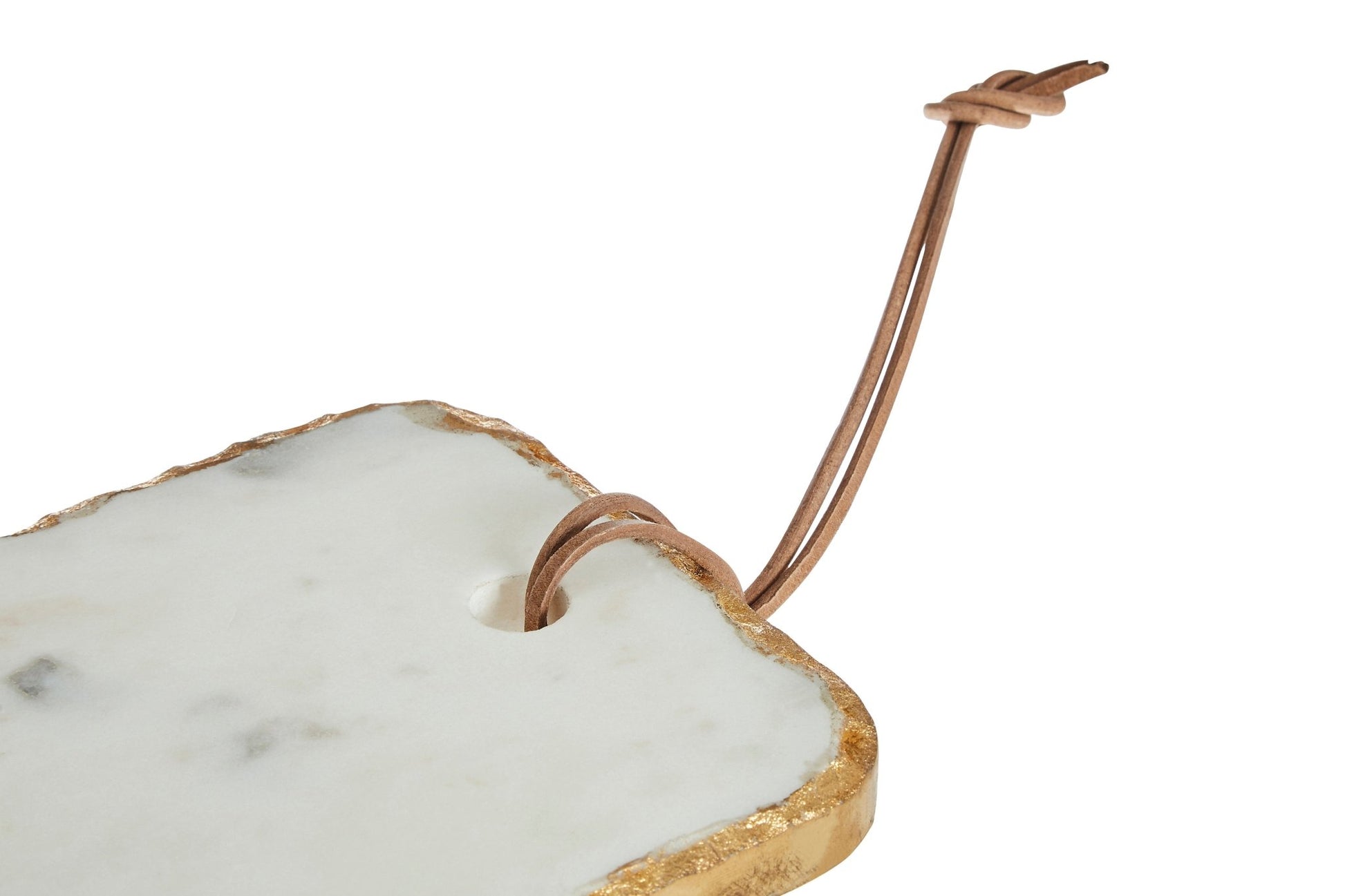 Dustin White Marble Chopping and Serving Board with Gold Foil Detail - Skandi London