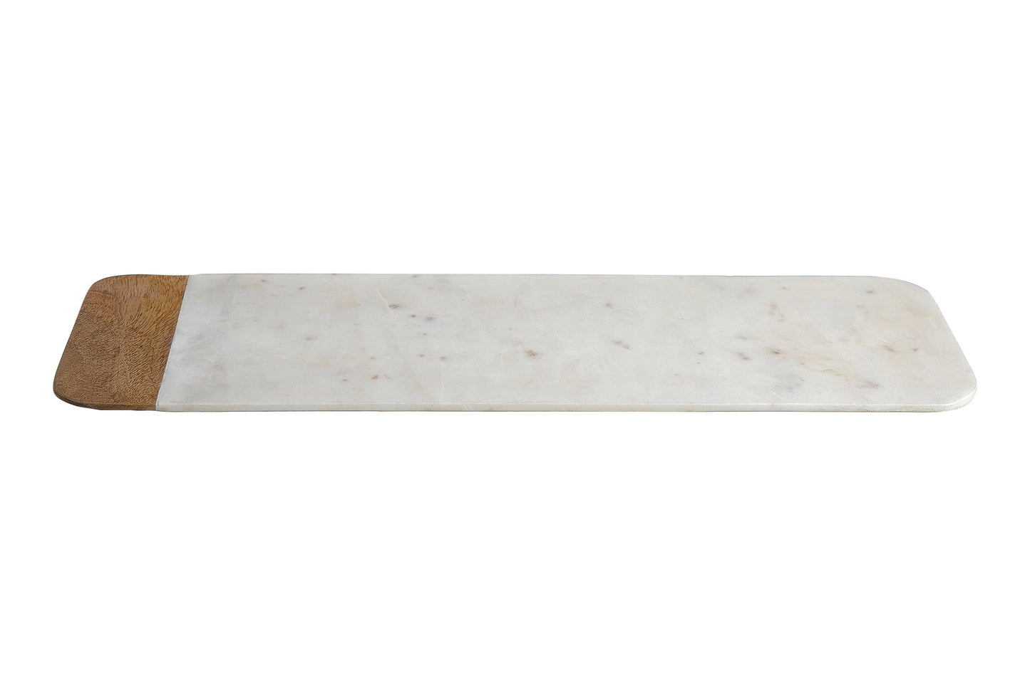Kent Large White Marble And Mango Wood Serving Tray - Skandi London