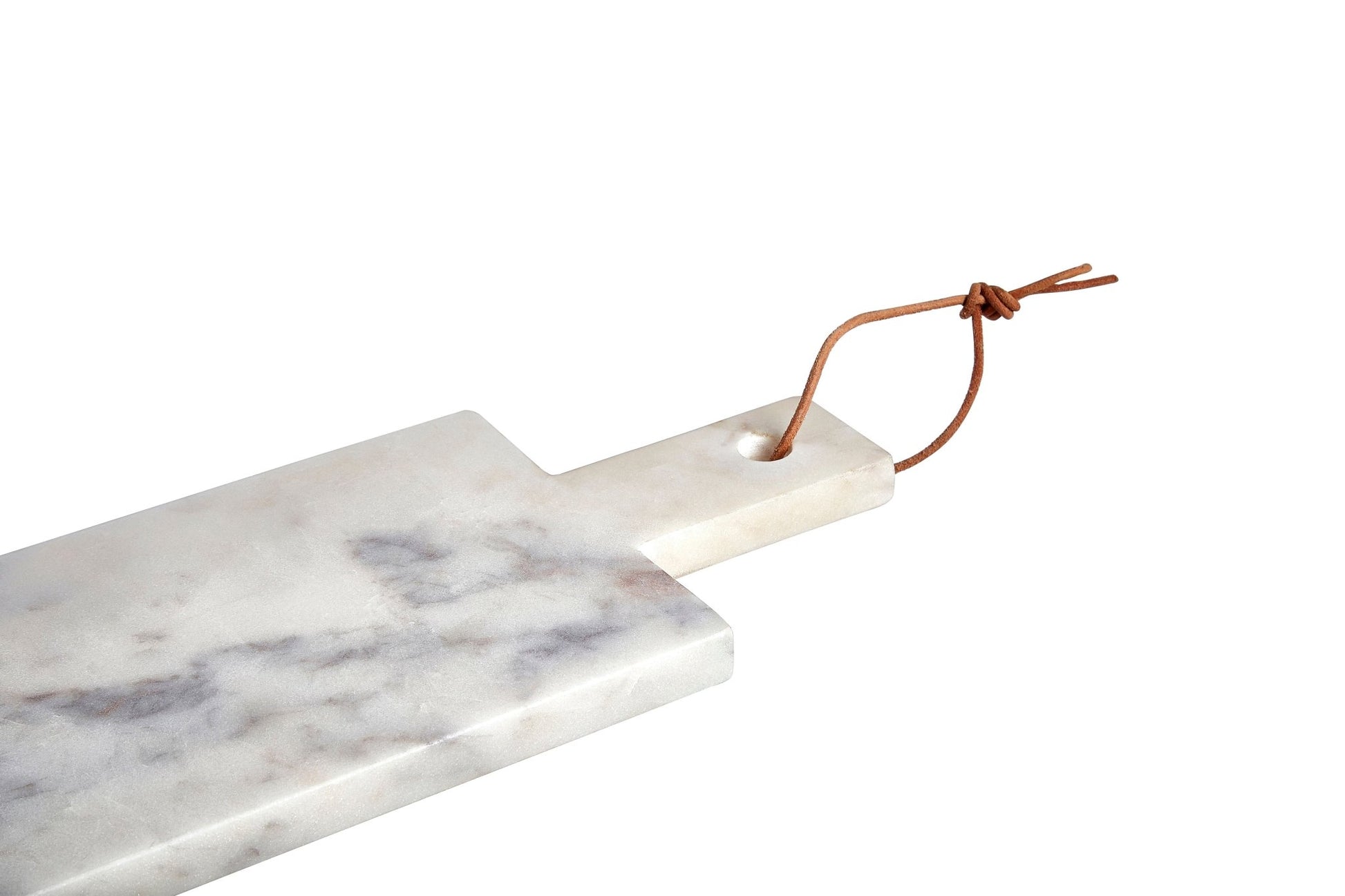 Johannes Medium White Marble Paddle Chopping And Serving Board - Skandi London