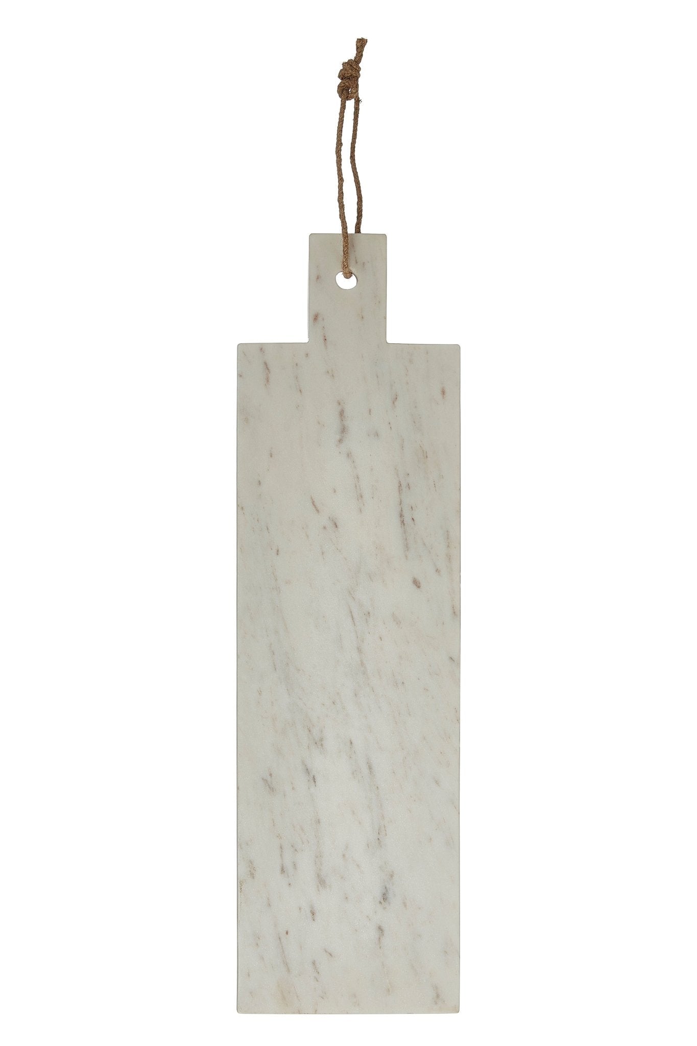 Johannes Large White Marble Paddle Chopping And Serving - Skandi London