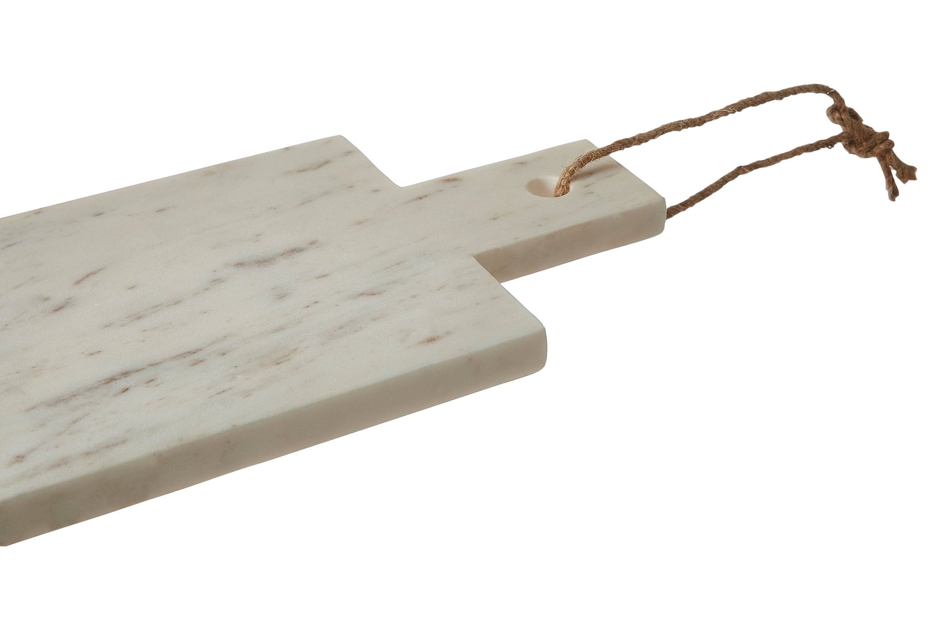 Johannes Large White Marble Paddle Chopping And Serving - Skandi London