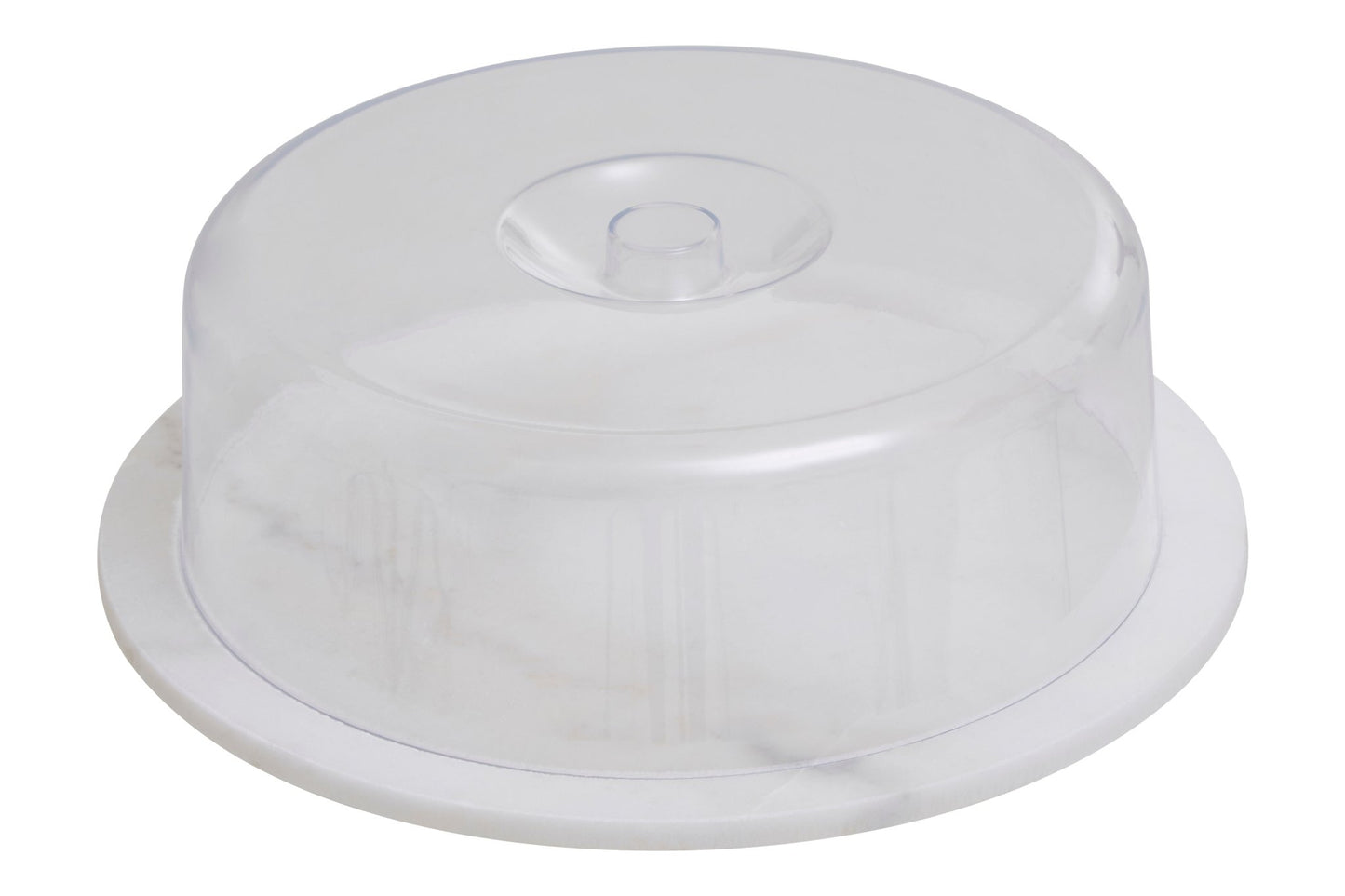 Harold White Marble Cheese Board With Domed Lid - Skandi London
