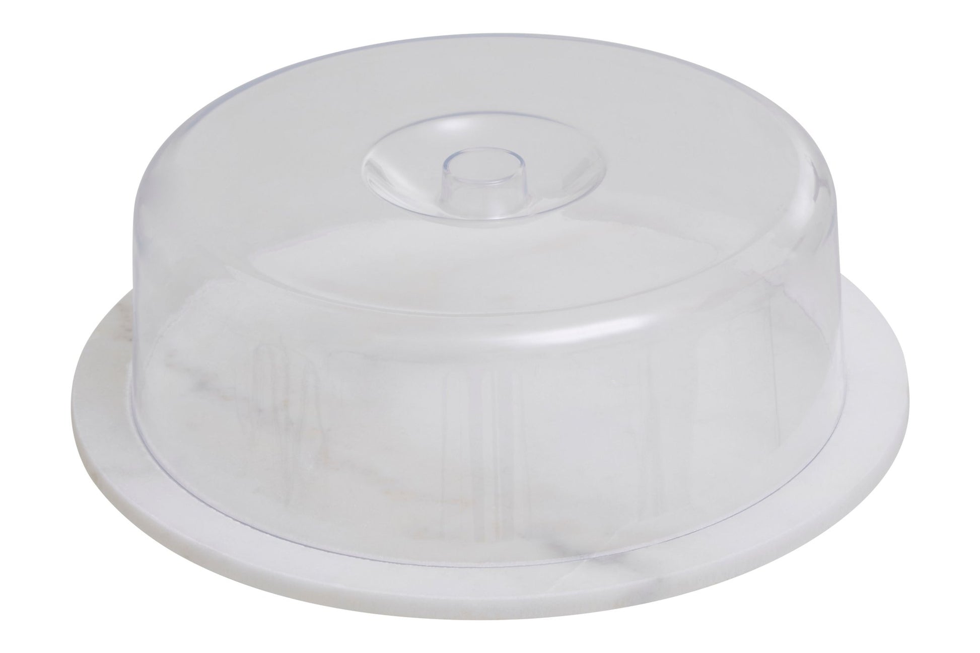Harold White Marble Cheese Board With Domed Lid - Skandi London