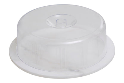 Harold White Marble Cheese Board With Domed Lid - Skandi London