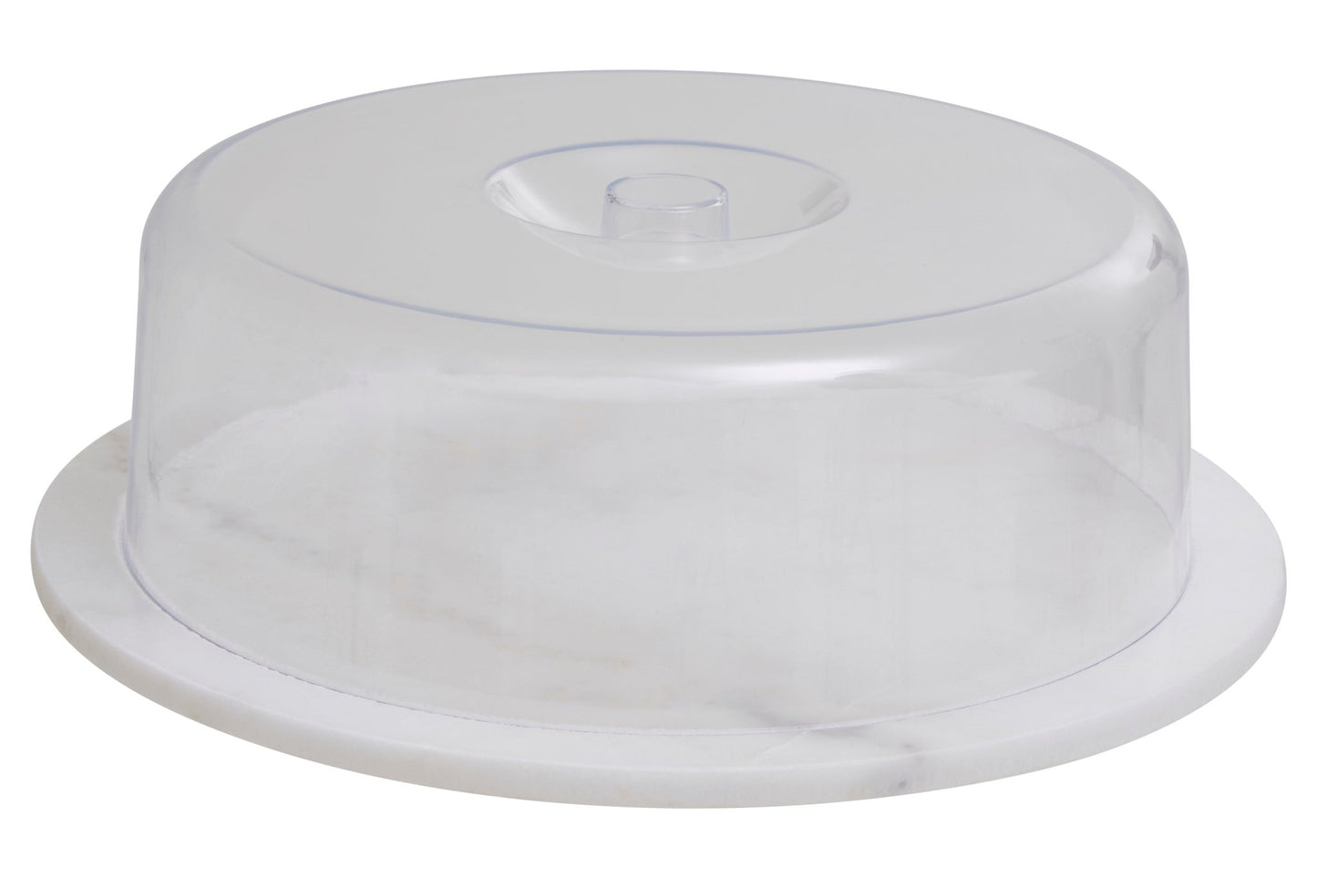 Harold White Marble Cheese Board With Domed Lid - Skandi London