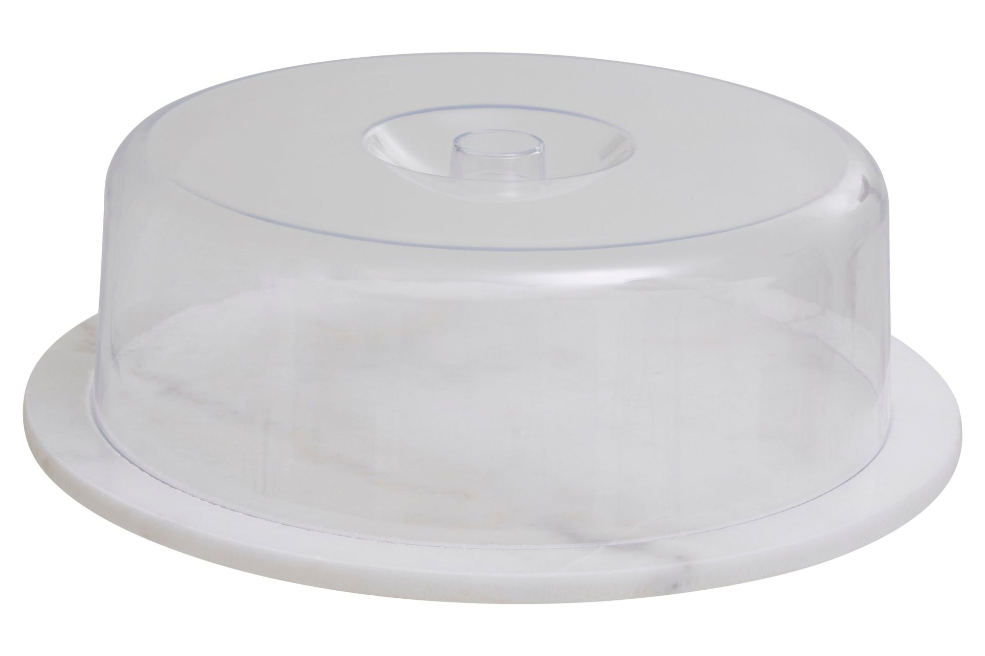 Harold White Marble Cheese Board With Domed Lid - Skandi London