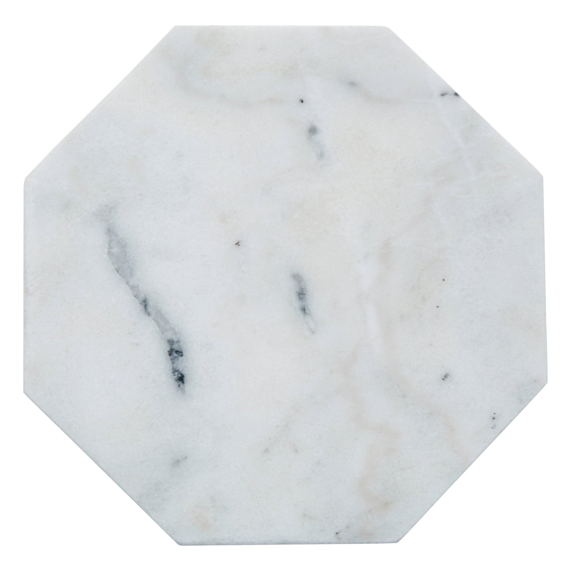 Harold White Finish Octagonal Marble Trivet - Skandi London