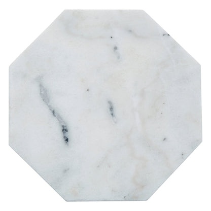 Harold White Finish Octagonal Marble Trivet - Skandi London