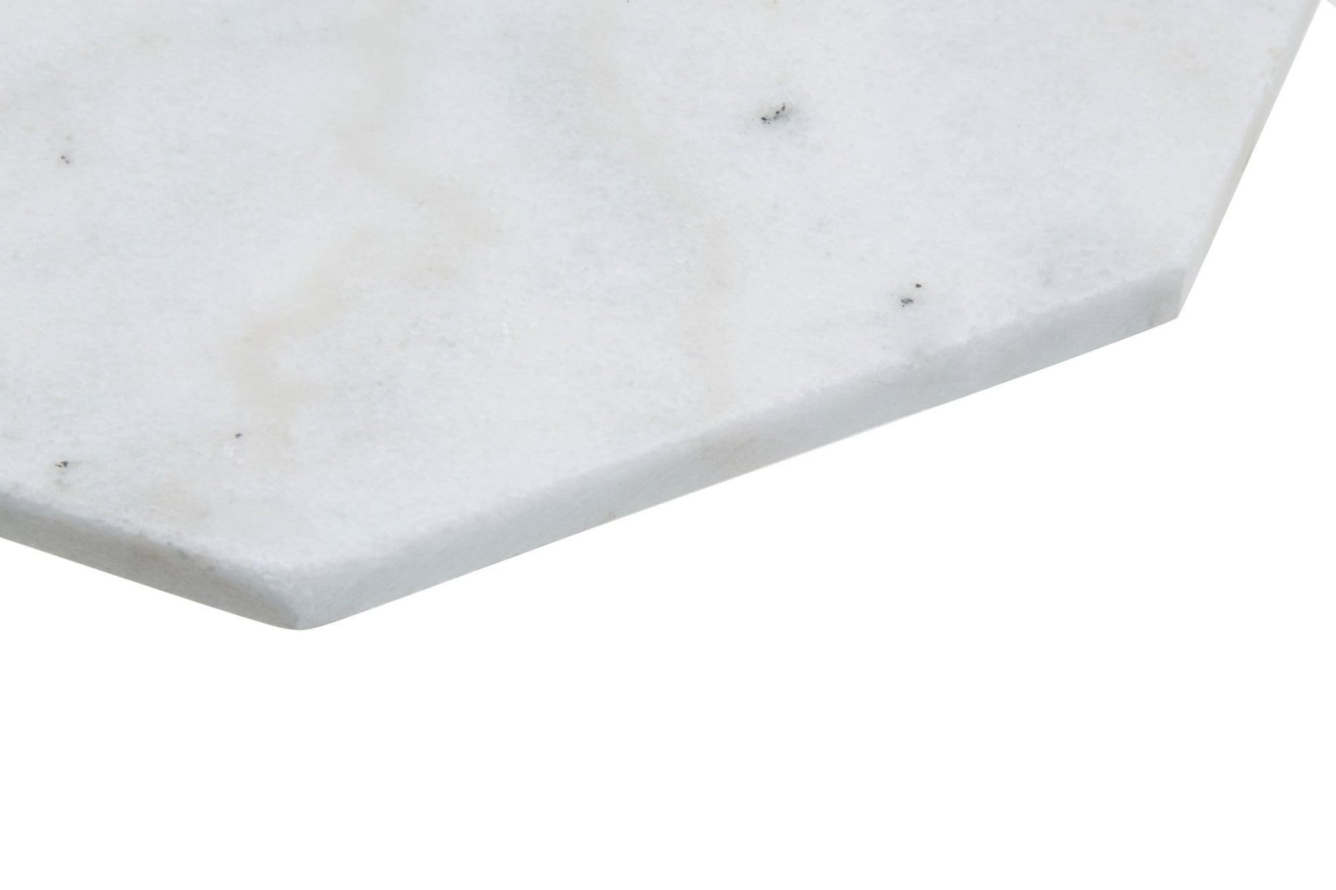 Harold White Finish Octagonal Marble Trivet - Skandi London