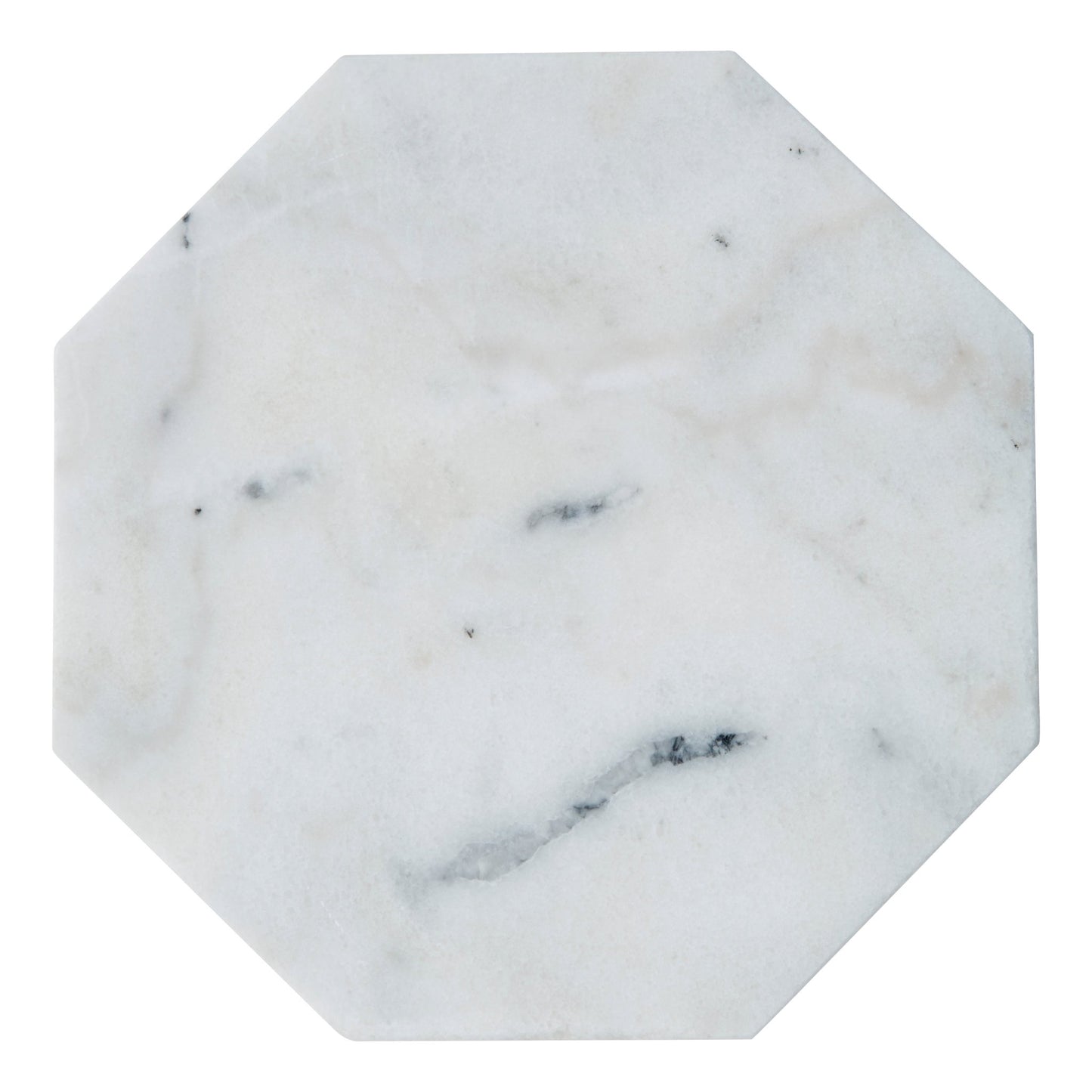 Harold White Finish Octagonal Marble Trivet - Skandi London