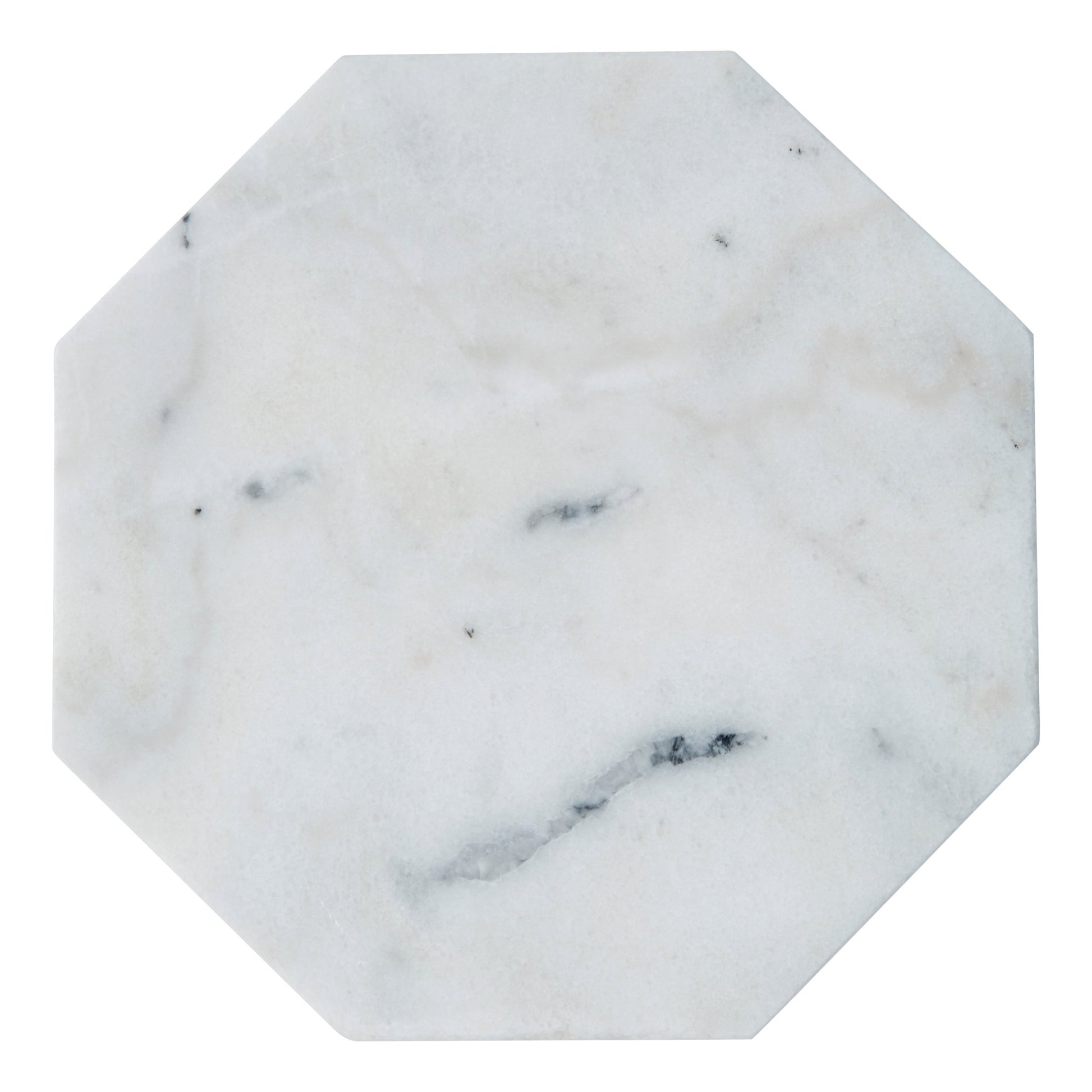 Harold White Finish Octagonal Marble Trivet - Skandi London