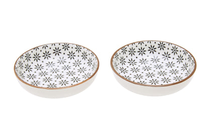 Haldor 6pc White Ceramic and Wood Sushi Set - Skandi London