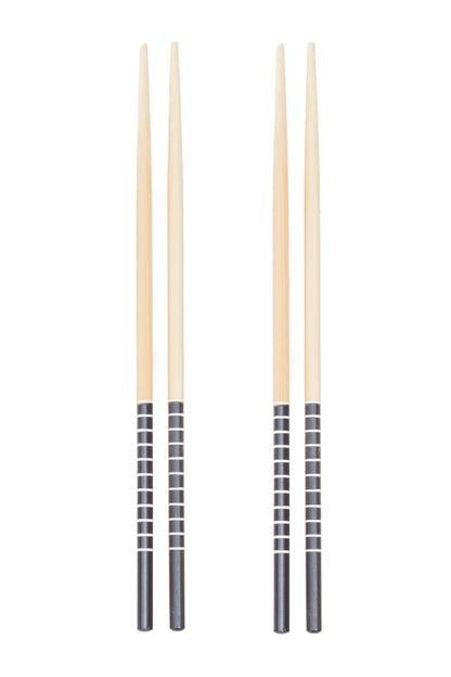 Haldor 6pc White Ceramic and Wood Sushi Set - Skandi London
