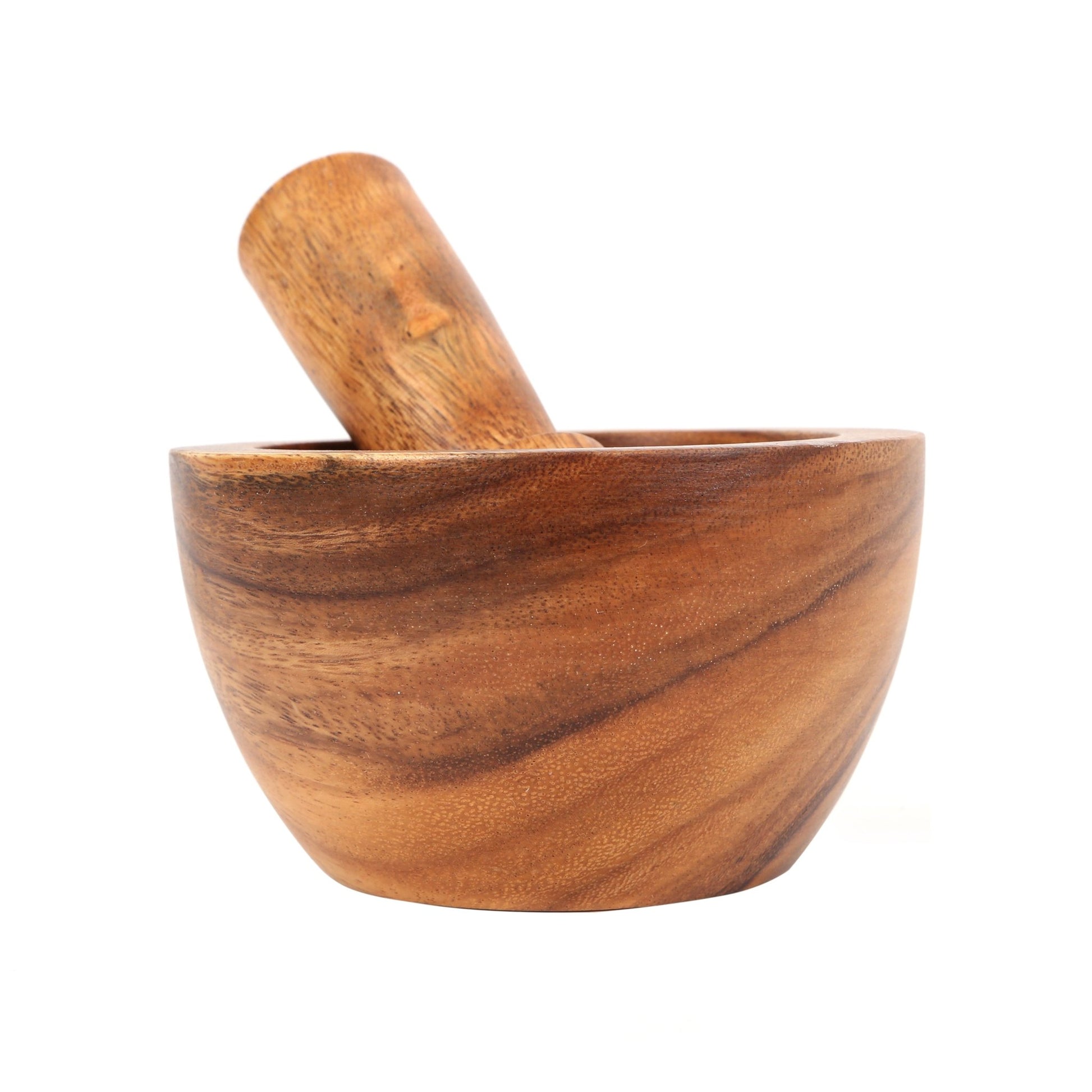 Heidrun Acacia Wood Mortar And Pestle - Skandi London