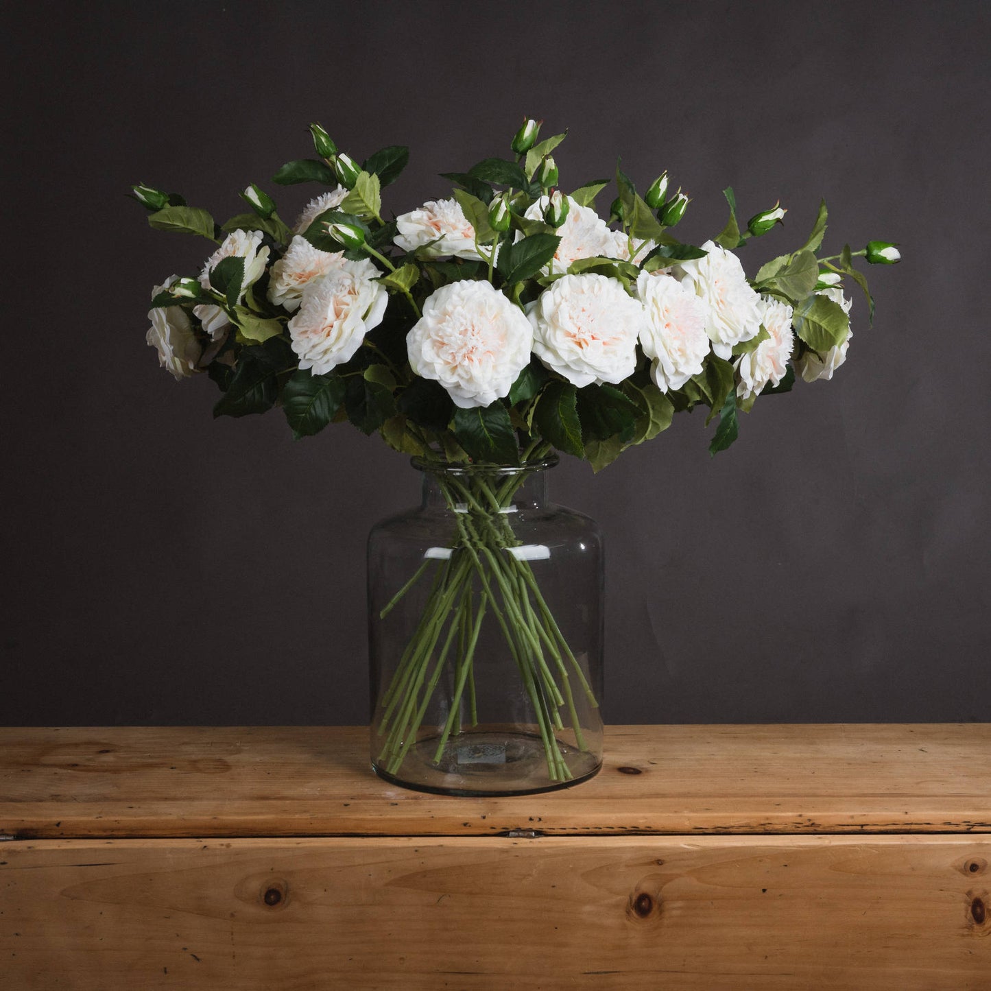 Skandi London White Garden Rose Spray - Skandi London