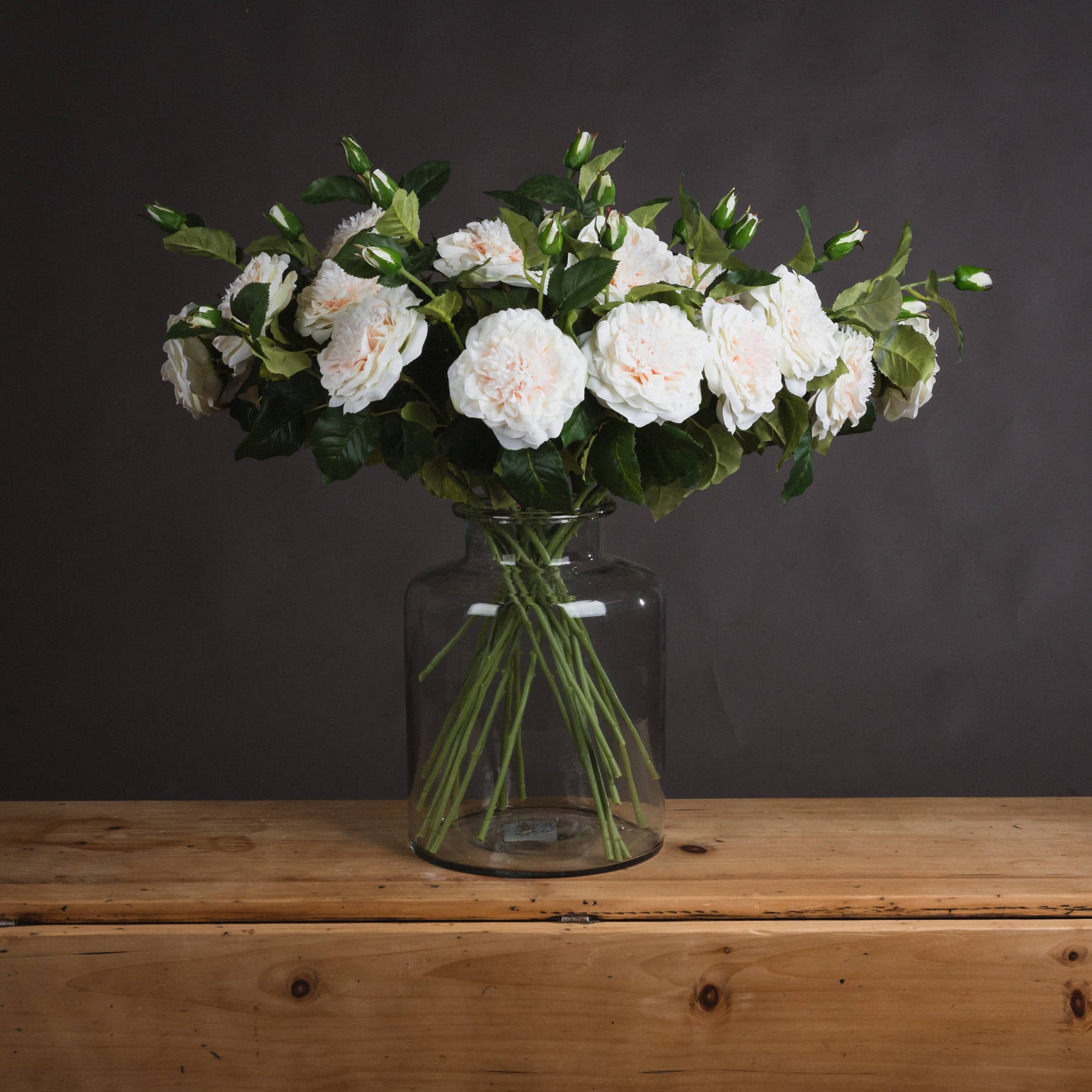 Skandi London White Garden Rose Spray - Skandi London