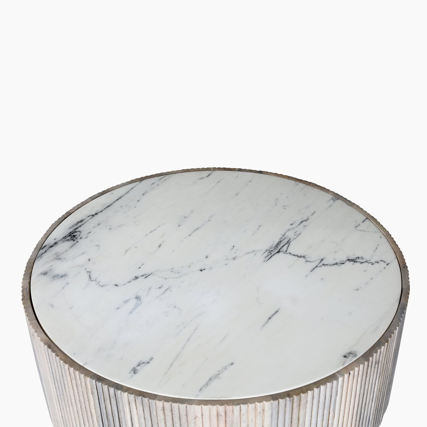 Hammersmith Drum Marble Top Coffee Table - Skandi London