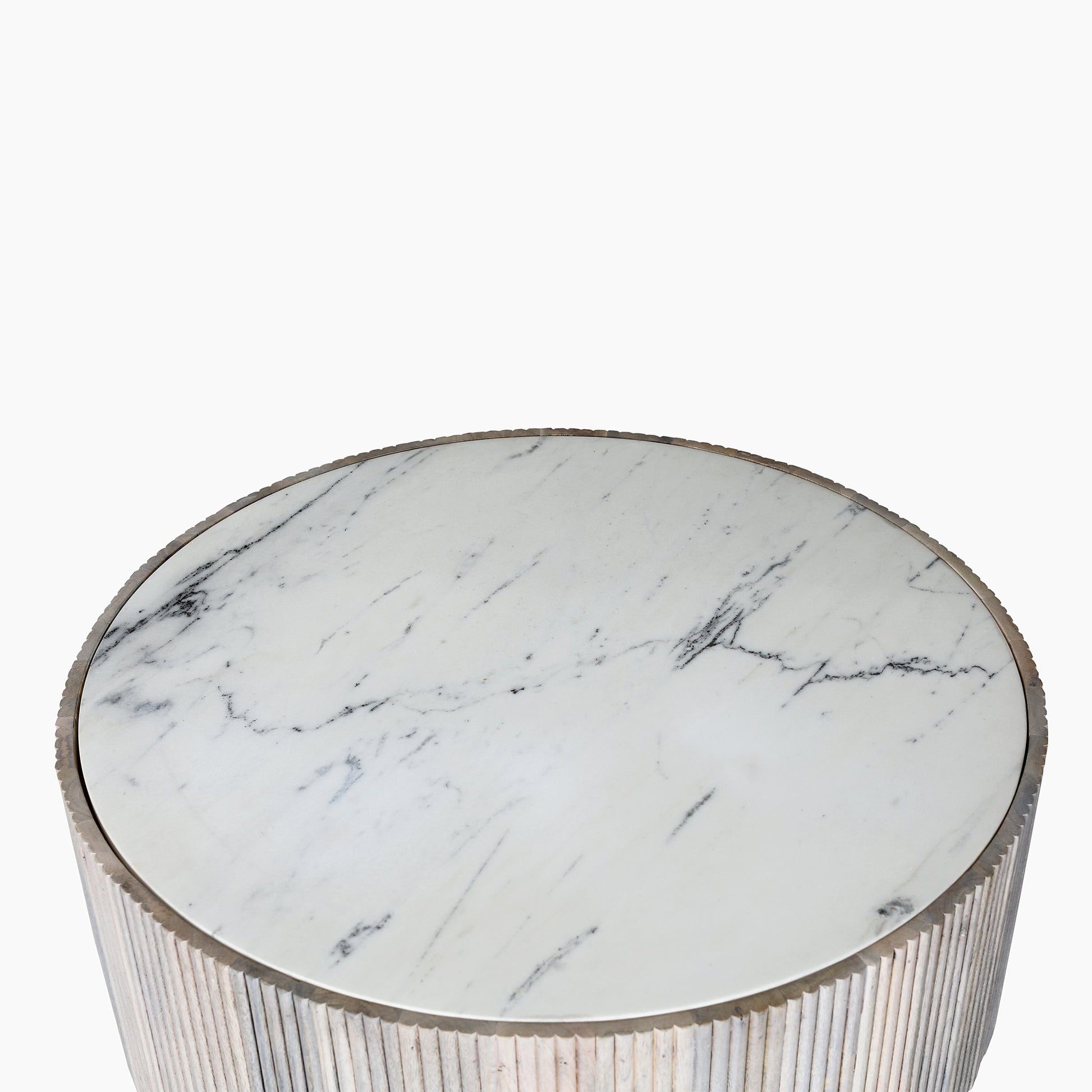 Hammersmith Drum Marble Top Coffee Table - Skandi London
