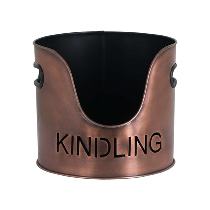 Skandi London Copper Finish Logs And Kindling Buckets & Matchstick Holder - Skandi London