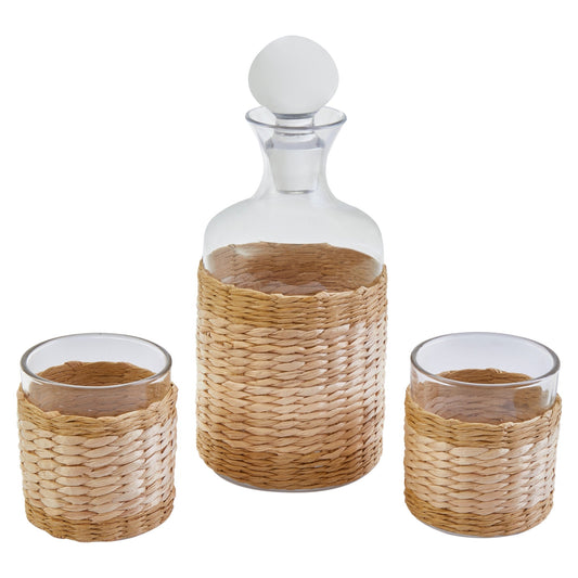 Haakon Glass And Decanter Three Piece Set - Skandi London