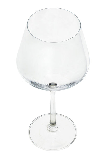 Agneta Set Of 2 Crystal Burgundy Glasses - Skandi London