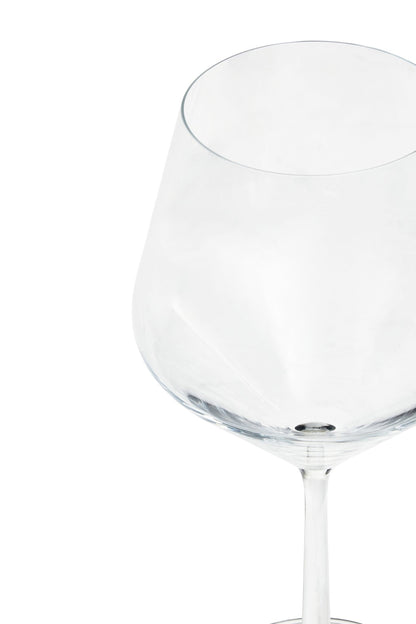 Agneta Set Of 2 Crystal Burgundy Glasses - Skandi London