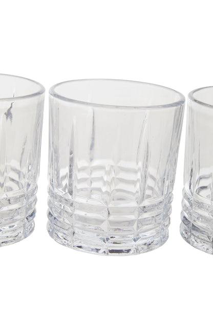 Claus Ribbed Pattern Decanter With Four Glasses - Skandi London