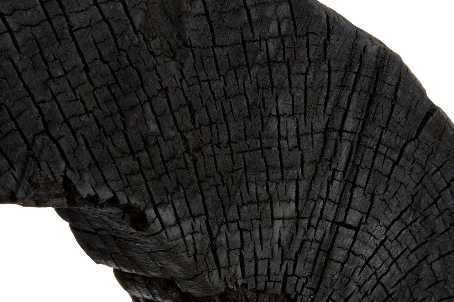 Eir Large Charred Black Mango Wood Log Sculpture - Skandi London