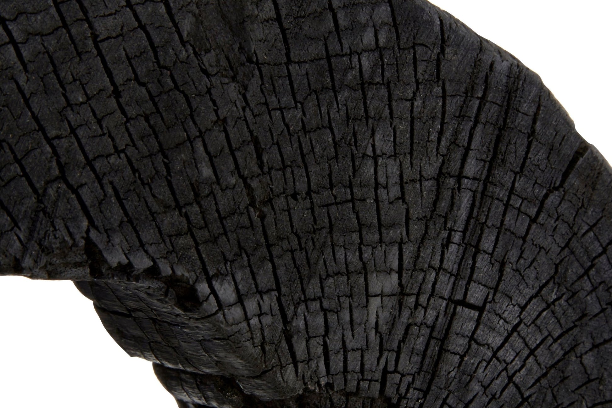 Eir Large Charred Black Mango Wood Log Sculpture - Skandi London