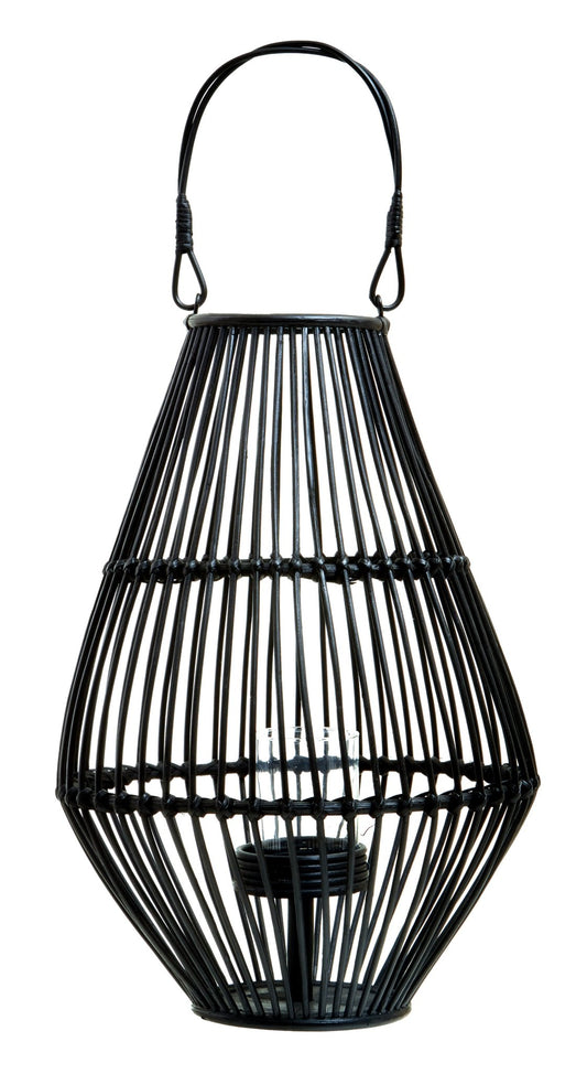 Kai Black Lantern With Hoop Handle - Skandi London